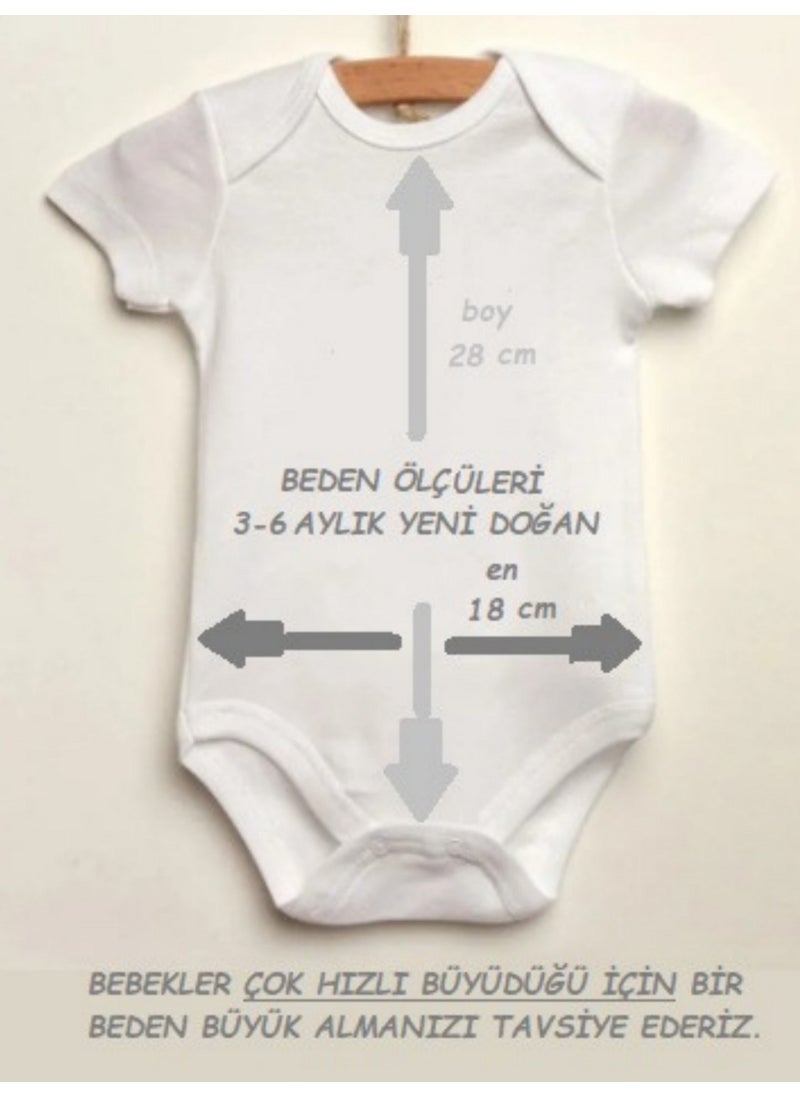 Harmandar - Little Lamb Printed Organic Cotton Snap-On Baby Bodysuit - Image 1