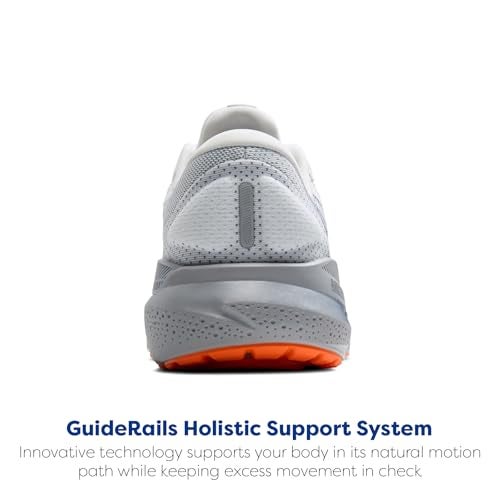 Brooks Men’s Adrenaline GTS 24 Supportive Running Shoe - White/Peacoat/Alloy - 10 Medium - Image 3