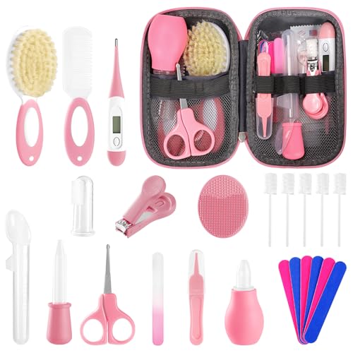 POPYJAN Baby Healthcare and Grooming Kit for Newborn Kids, 24PCS Upgraded Safety Baby Care Kit, Newborn Nursery Health Care Set, Baby Care Products - Image 1