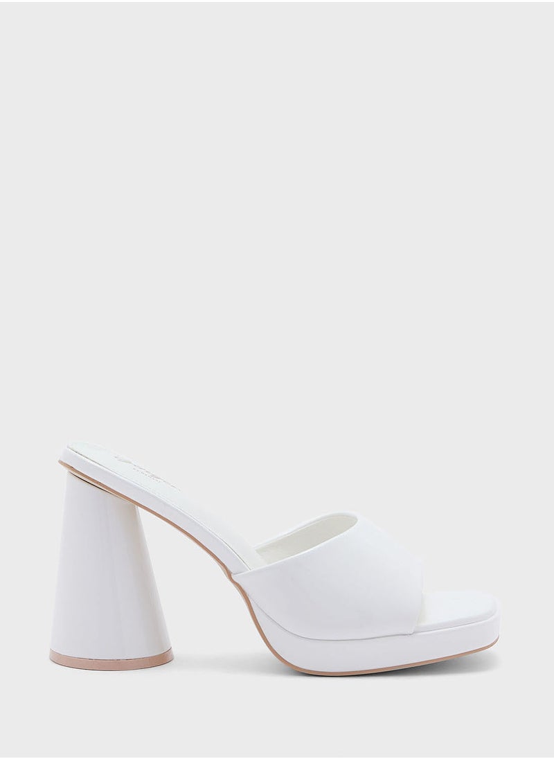 Ginger Platform Block Heel  Mule Sandal  - Image 1