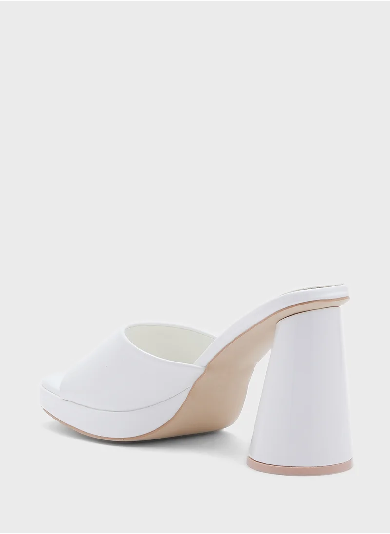 Ginger Platform Block Heel  Mule Sandal