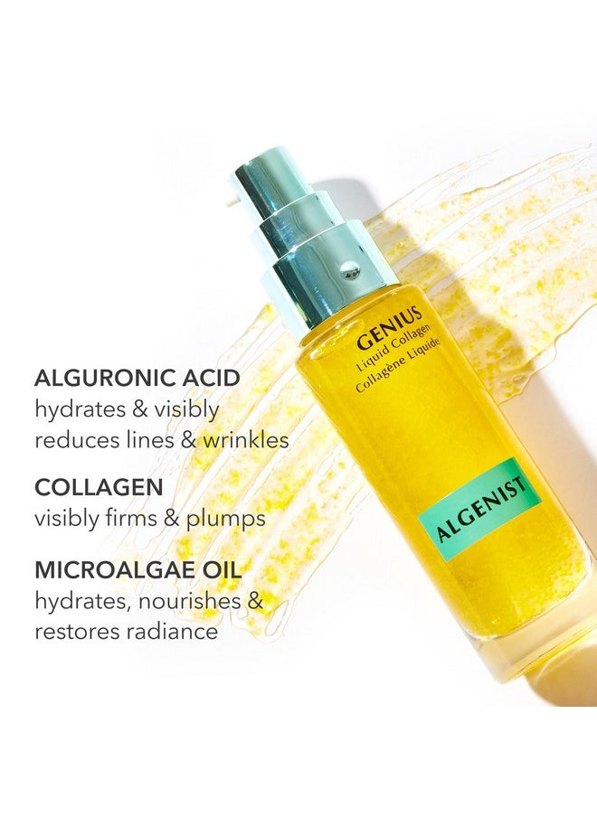 Algenist Algenist GENIUS Liquid Collagen Serum - Firming and Hydrating Face Serum with Collagen + Vitamin E - Helps Visibly Minimize Fine Lines + Wrinkles and Improve Elasticity (30ml)  - Image 3
