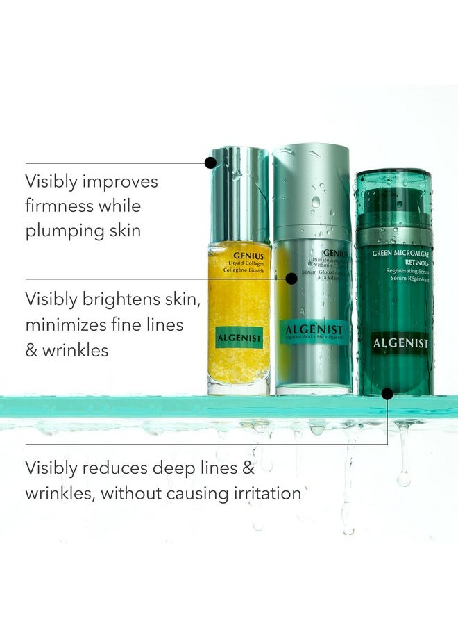 Algenist Algenist GENIUS Liquid Collagen Serum - Firming and Hydrating Face Serum with Collagen + Vitamin E - Helps Visibly Minimize Fine Lines + Wrinkles and Improve Elasticity (30ml)  - Image 4
