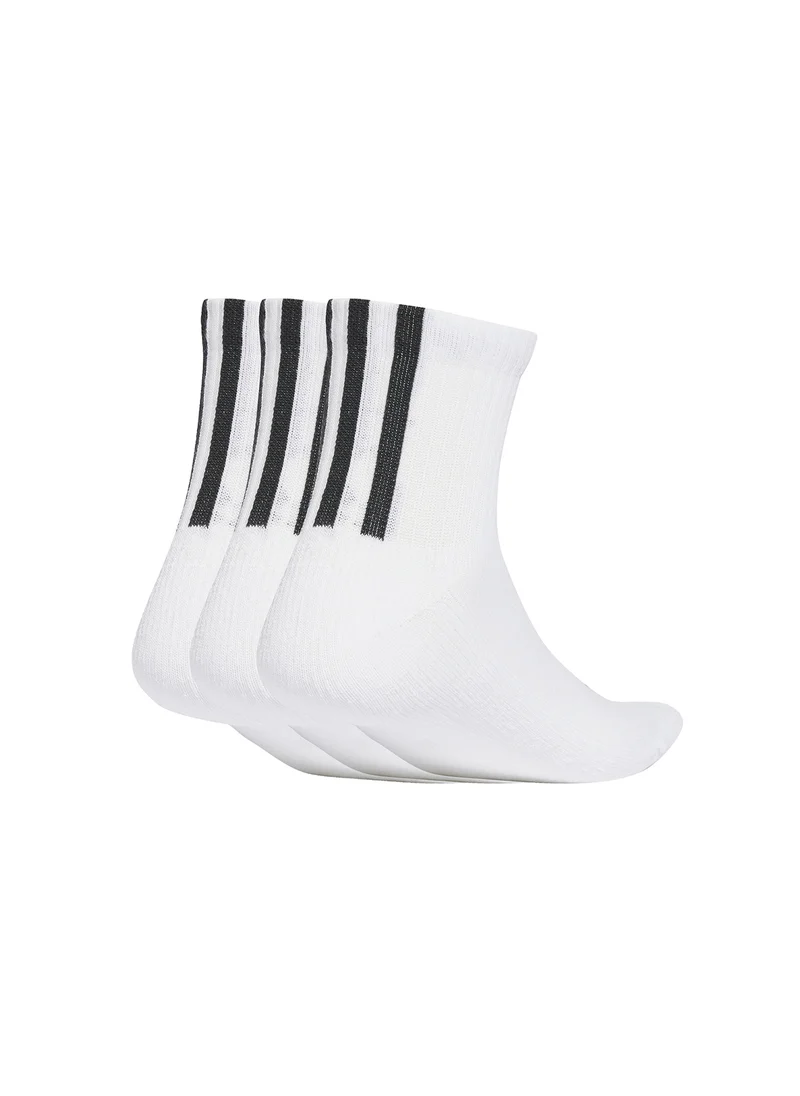 اديداس اوريجينالز Quarter Length 3 Pack Back Stripe Socks