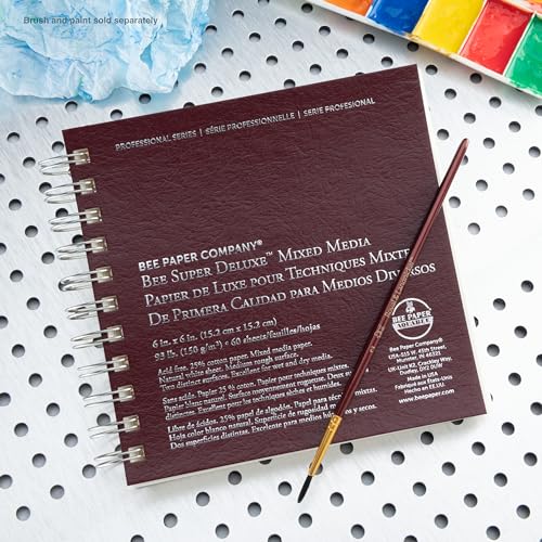 Bee Paper Company Bee Paper - 6"x 6" Super Deluxe Mixed Media Sketching Pad, 60 Sheets - Image 3