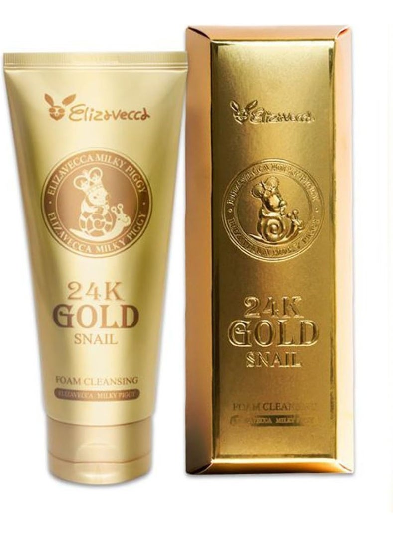 Elizavecca, Milky Piggy, 24k Gold Snail Foam Cleansing, 6.09 fl oz (180 ml)