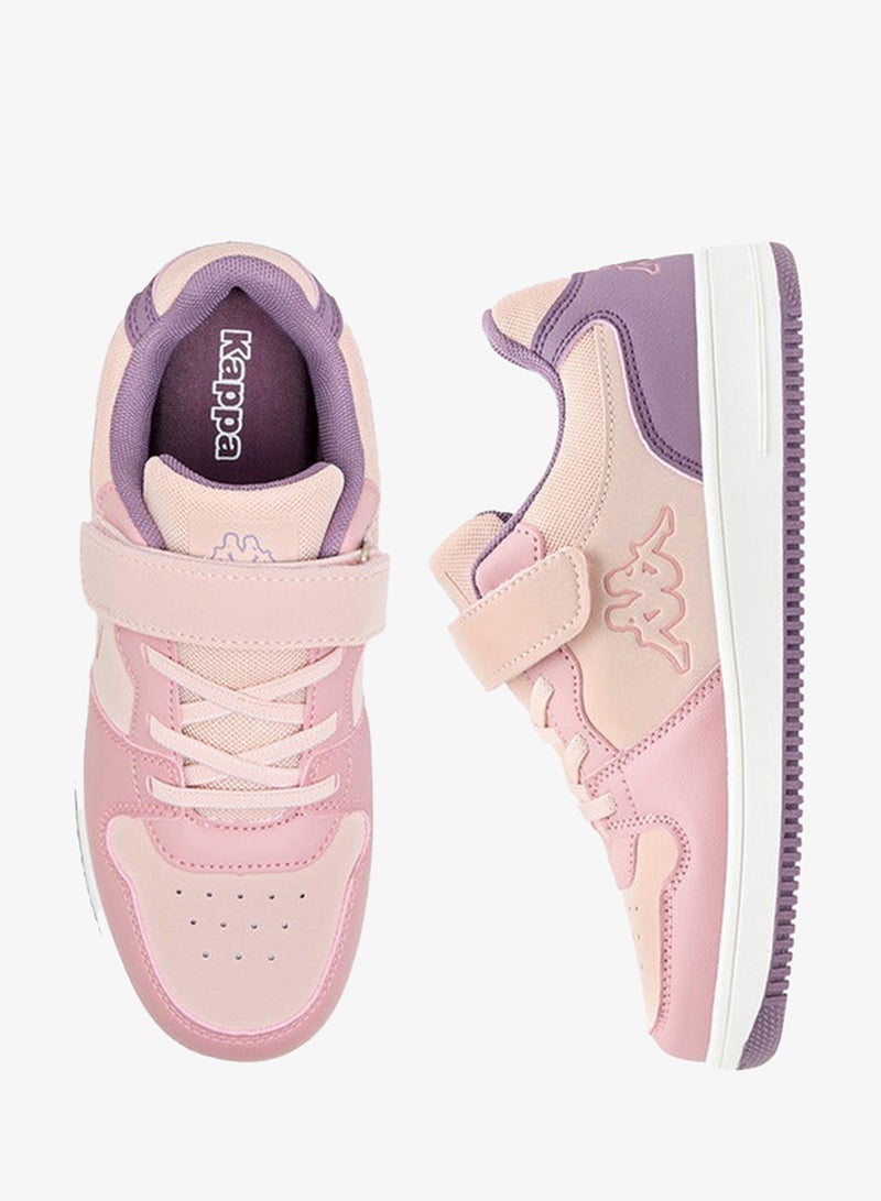 Kappa Girls' Panelled Low-Ankle Sneakers with Hook and Loop Closure - Image 3