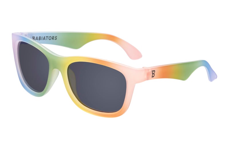 Babiators Original Navigator: Rad Rainbow | Smoke Lenses | Ages 0-2 - Image 1