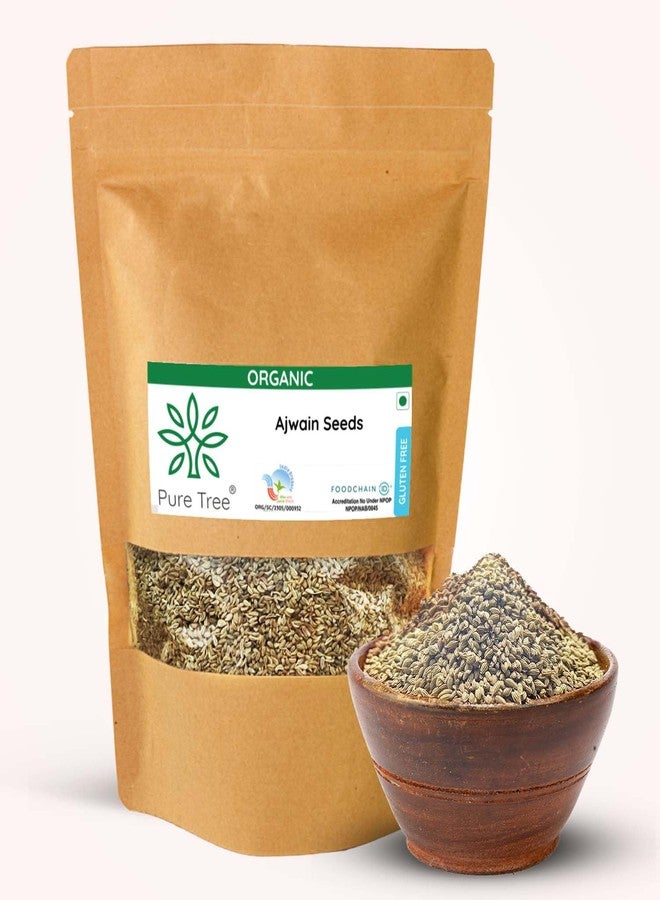 Pure Tree Certified Organic Carom Seeds | 250 g | Ajwain Seeds | Omam | Vamu | Ajowan | Ayamodakam Seeds Rich In Antioxidants - Image 1