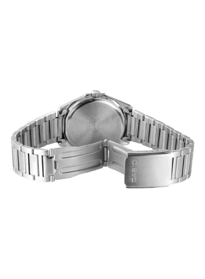 كاسيو ساعة يد بعقارب مقاومة للماء طراز MTP-1370D-7A2VDF - 45 مم - فضي رجال - Image 2
