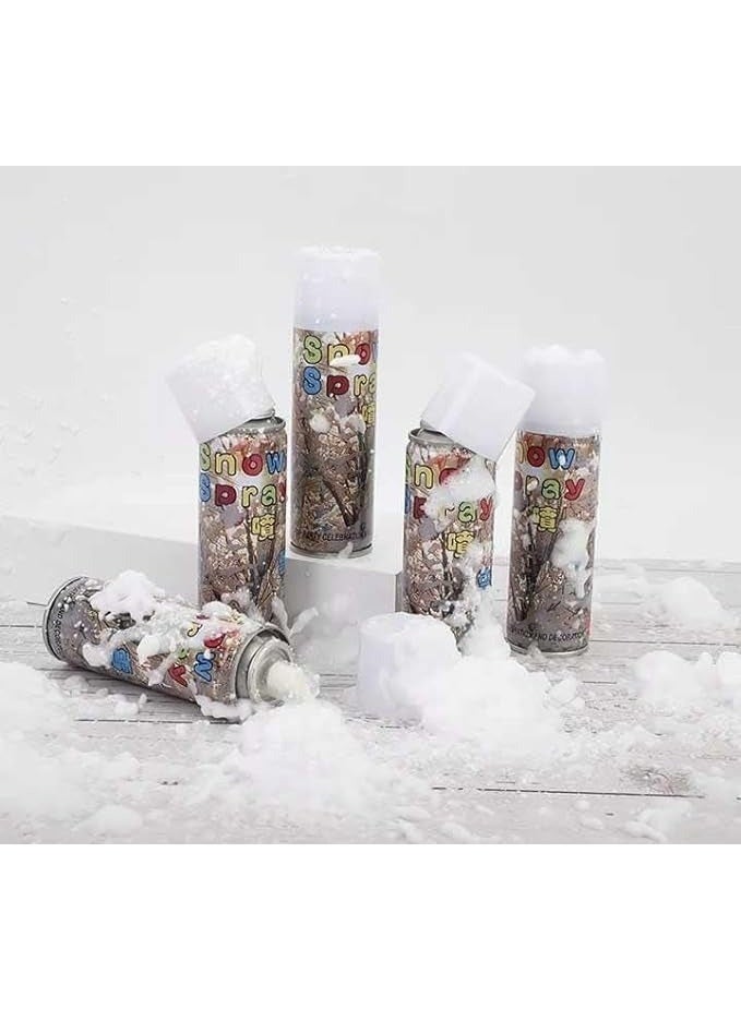 AKSONZ White Snow Party Decorative Instant Spray Pack of 24pcs Realistic Vanishing Snow Effect - Image 3
