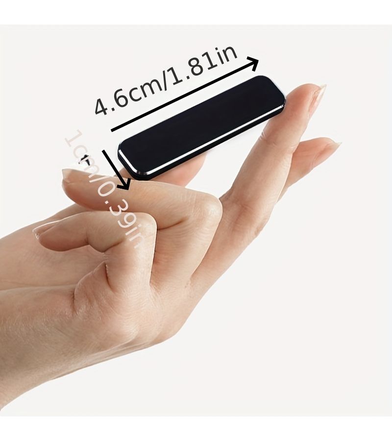 Mini Portable Folding Desktop Phone Holder Ultra Thin Paste Integrated Mobile Phone Holder Decoration Black 1pc - Image 5