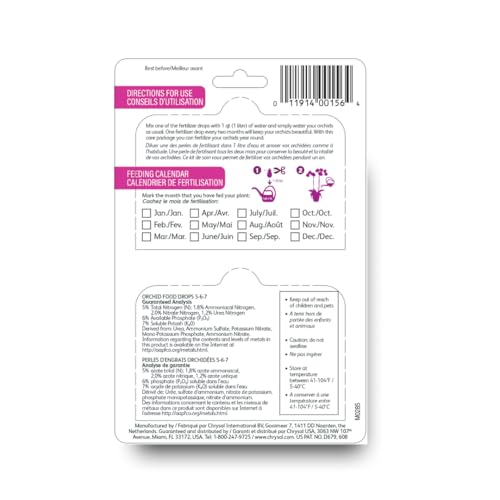 Chrysal Orchid Food Drops — Orchid Care — One Pack for a Year Supply — Concentrated Flower Food for All Species of Orchids — Ideal Florist Supplies — Outdoor and Indoor Plant Food - Image 2