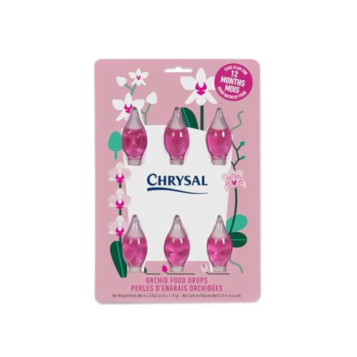 Chrysal Orchid Food Drops — Orchid Care — One Pack for a Year Supply — Concentrated Flower Food for All Species of Orchids — Ideal Florist Supplies — Outdoor and Indoor Plant Food - Image 1