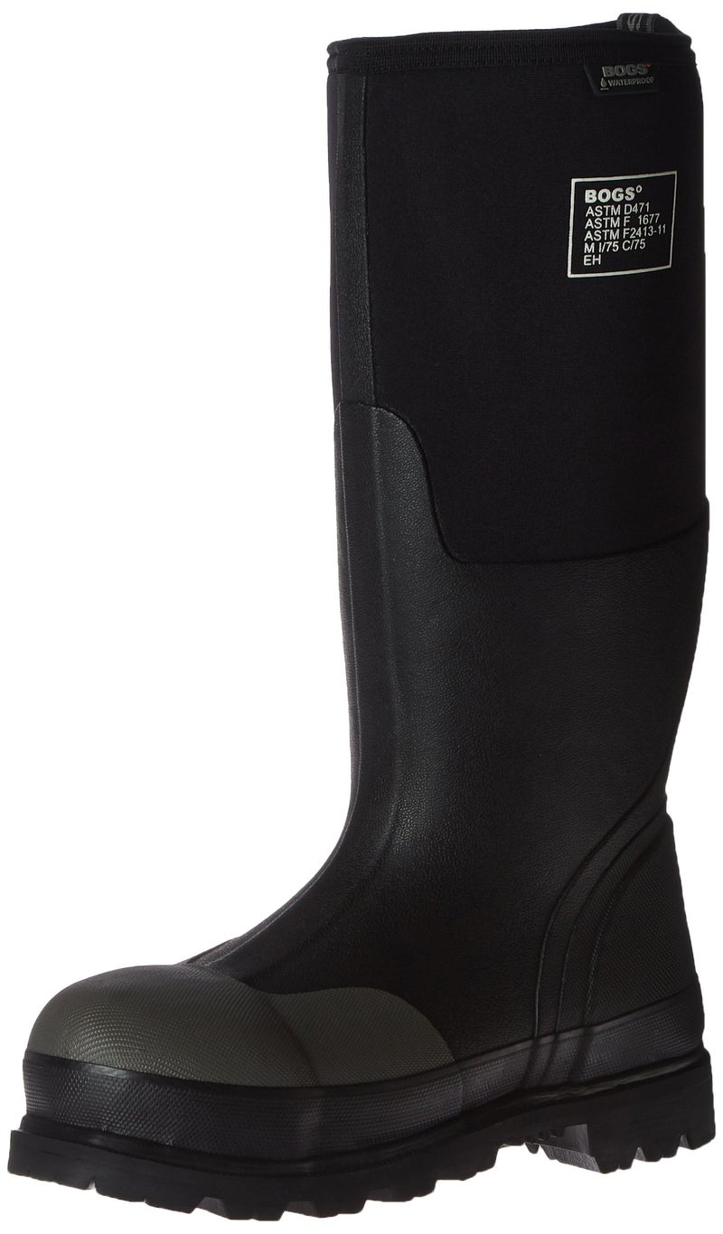 BOGS - 69172-001 11 Bogs Men's Forge Tall Industrial Steel Toe Work Rain Boot, Black, 11 D(M) US - Image 3