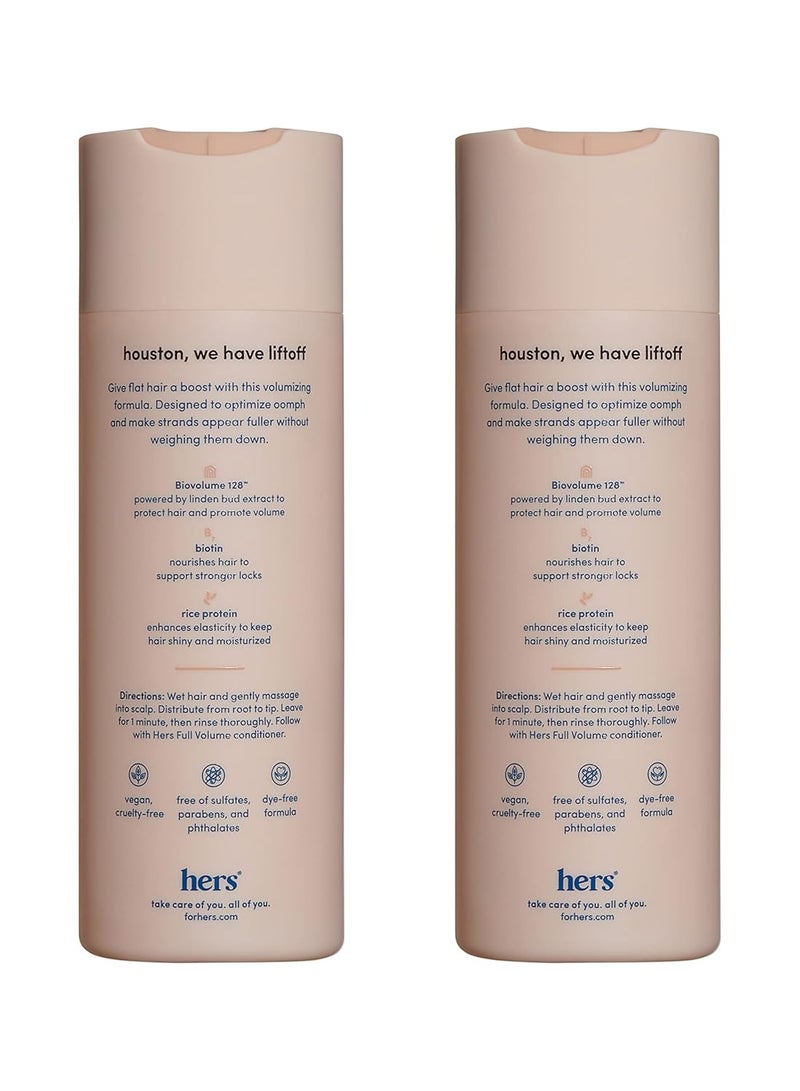 Hers hers Full Volume Shampoo 2 Pack & 2% Topical Minoxidil Solution 2 Pack Bundle - Volumizing Shampoo for Women - Hair Loss Serum for Women - 4 Units Total - Image 3