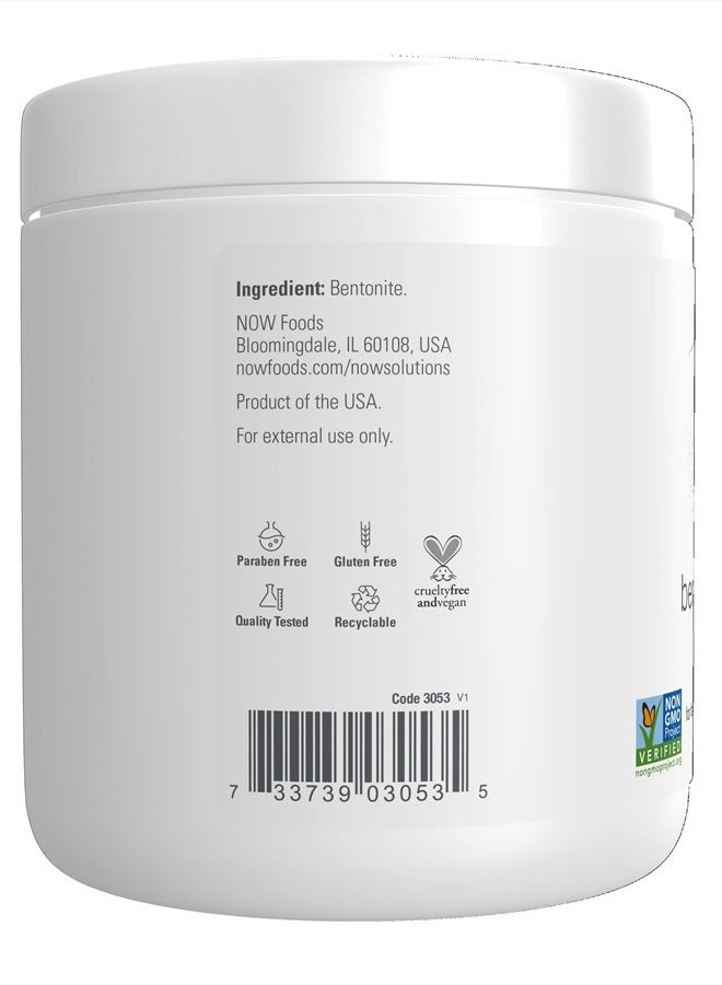 now Solutions, Bentonite Clay Powder, Pure Powder for Face and Body, Great for Oily Problem Skin, 11-Ounce - Image 3