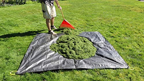 Allsop Home & Garden 31586 Clean-Up Canvas Super Duty Tarp with Interlocking Handles of 300 lb Capacity for Garden and Yard Waste - Image 2