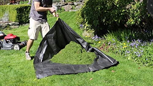 Allsop Home & Garden 31586 Clean-Up Canvas Super Duty Tarp with Interlocking Handles of 300 lb Capacity for Garden and Yard Waste - Image 3