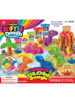 Cra-Z-Art Softee Dough Modeling Compounds Dino Glow Dough  - Image 1