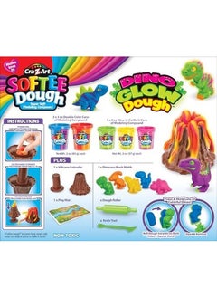 Cra-Z-Art Softee Dough Modeling Compounds Dino Glow Dough  - Image 3