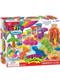 Cra-Z-Art Softee Dough Modeling Compounds Dino Glow Dough  - Image 2