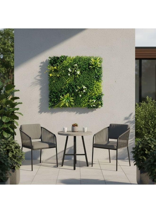 DANUBE HOME سياج صناعي – لوحة شاشة خصوصية خضراء فاخرة للحديقة، الشرفة، الفناء وجدار المنزل – سياج زخرفي مقاوم للأشعة فوق البنفسجية للاستخدام الخارجي والداخلي 100x200 سم - Image 3