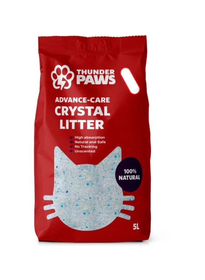 Thunder Paws رمل قطط ثاندر باوز للعناية المتقدمة بدون رائحة 5 لتر - Image 2