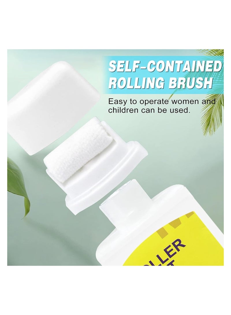 Zikra Wall Repair Paste Small Roller, Wall Roller Brush Set Tool, Fast Cleaning Stain Wall Repair, Suitable for Repairing Latex Paint Wall DIY Creation Repair Wall Stains, White- 100g - Image 2