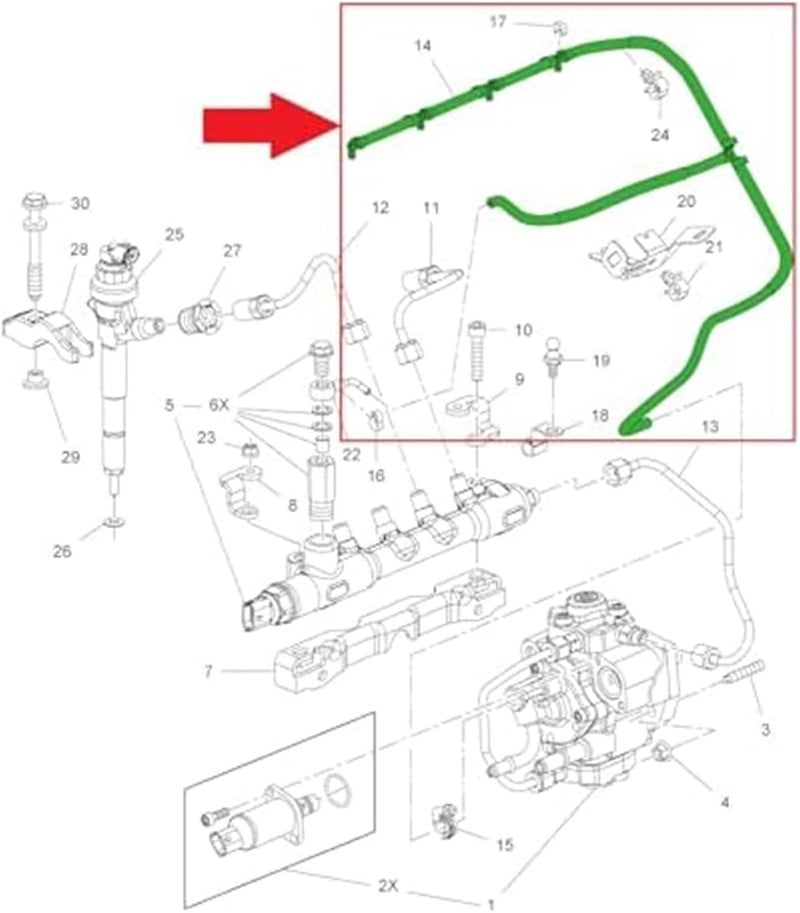 Vuzmode Fuel Injector Leak Off Return Pipe - Image 3