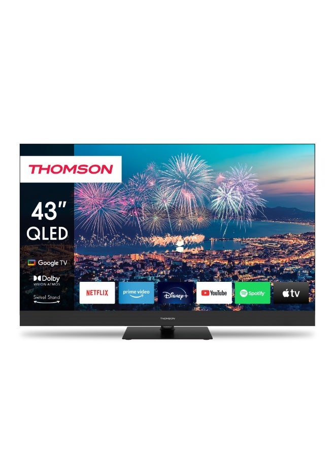 طومسون تلفزيون جوجل الذكي QLED 4K UHD مقاس 43 بوصة - Image 1