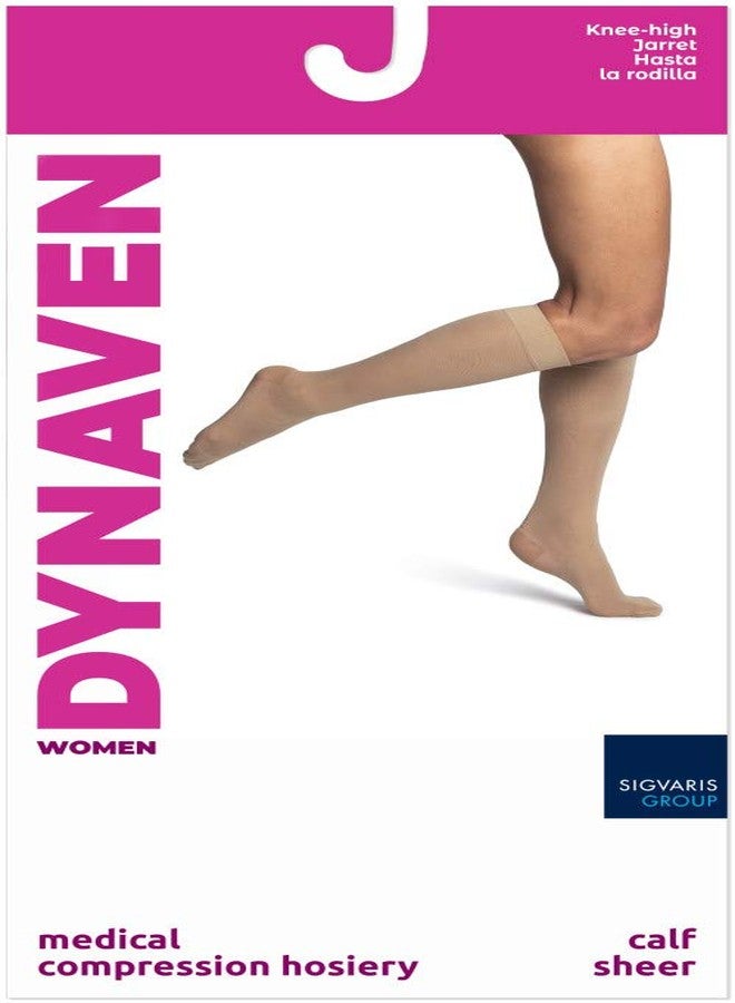 SIGVARIS Women's DYNAVEN Sheer Calf Compression Socks, 20-30mmHg, SS - Small Short, Black - Image 3