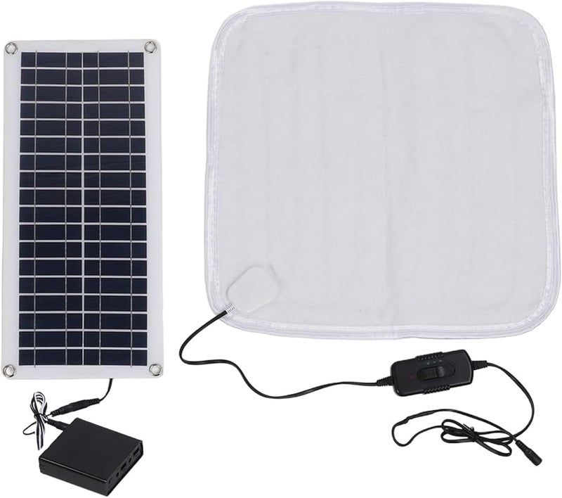 Solar Pet Heating Pad 100W Waterproof Adjustable Temperature Outdoor Winter Warmer - Image 1