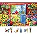MINIWAN 500 Pieces Puzzle for Adults Flowers House Puzzle Recycled Cardboard Jigsaw Puzzles 500 Pieces Challenging Game Home Decor Birthday Party Gift Toy 23 x 15 inch - Image 2