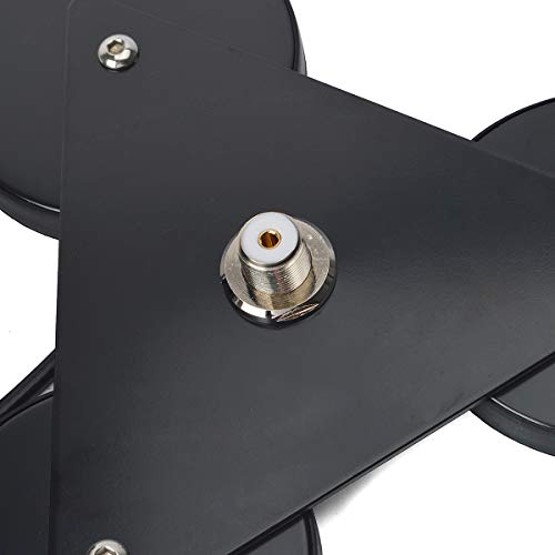 UAYESOK Heavy Duty Magnetic Antenna Mount 8.8inch, SO239 30KG Suction Triangle Vehicel Mobile Antenna Magnet Base W/5M(16.4ft) RG58 Coaxial Cable - Image 3