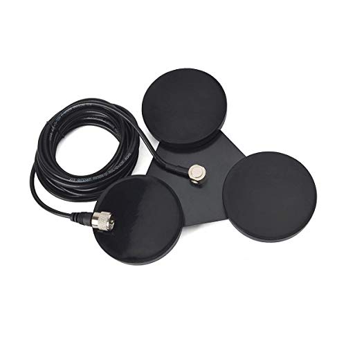 UAYESOK Heavy Duty Magnetic Antenna Mount 8.8inch, SO239 30KG Suction Triangle Vehicel Mobile Antenna Magnet Base W/5M(16.4ft) RG58 Coaxial Cable - Image 5