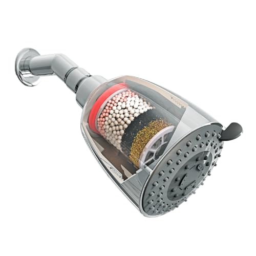 WaterScience CLEO Multi Flow Shower Filter for Bathroom | Hard Water Softener for Shower | Water Softener for Home | for Municipal/Chlorine Water - CLEO-SFM-419 - Image 1