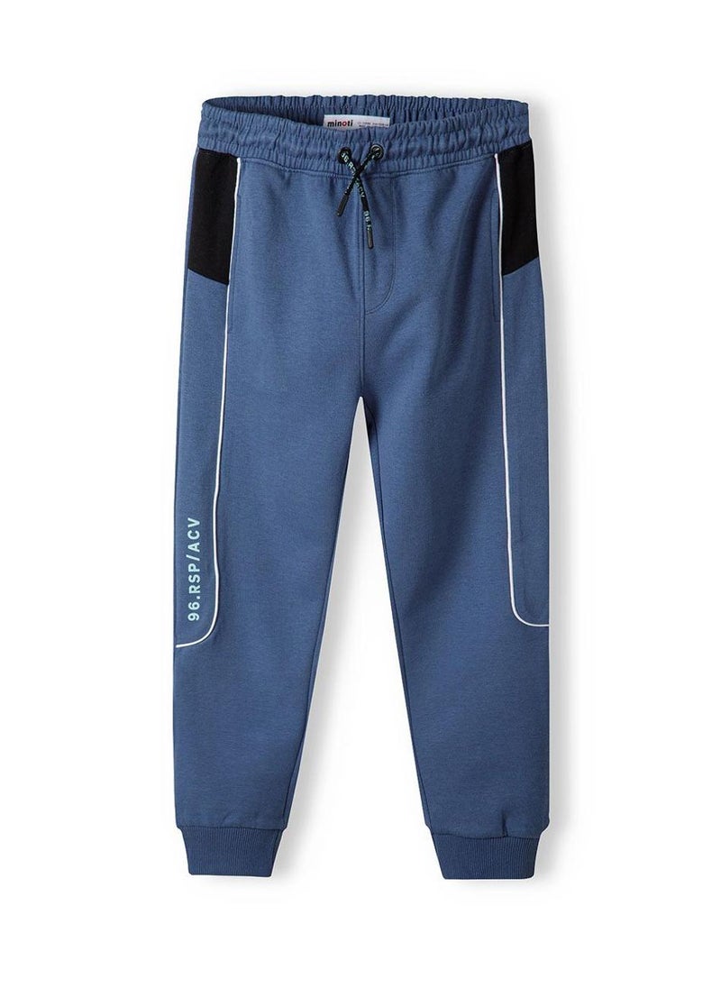 مينوتي بنطال رياضي أولادي برباط خصر وطباعة جانبية - Image 1