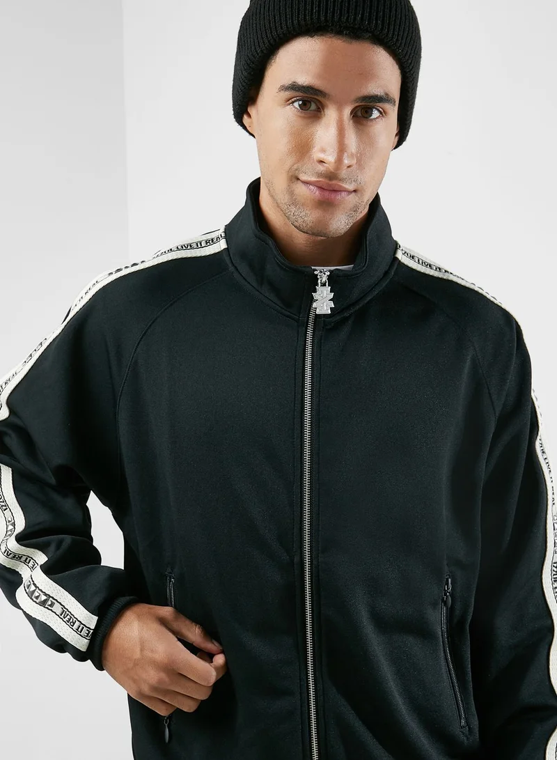 izzue Studs Tape Zip Jacket
