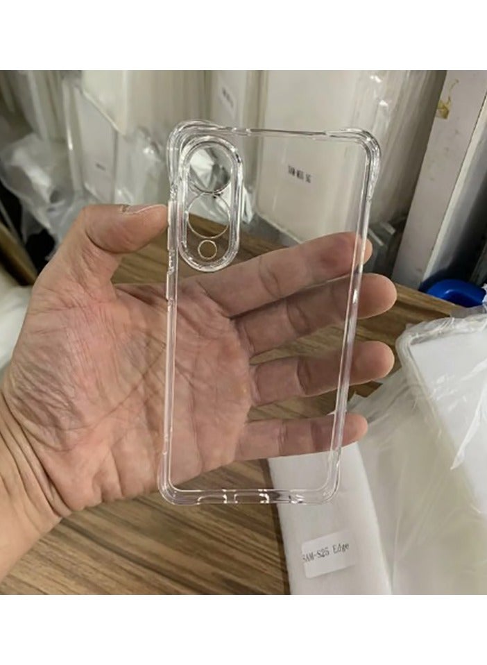 general Case for S25 Edge Clear TPU Four Airbag Protection Cover Transparent Soft Silicone - Image 2