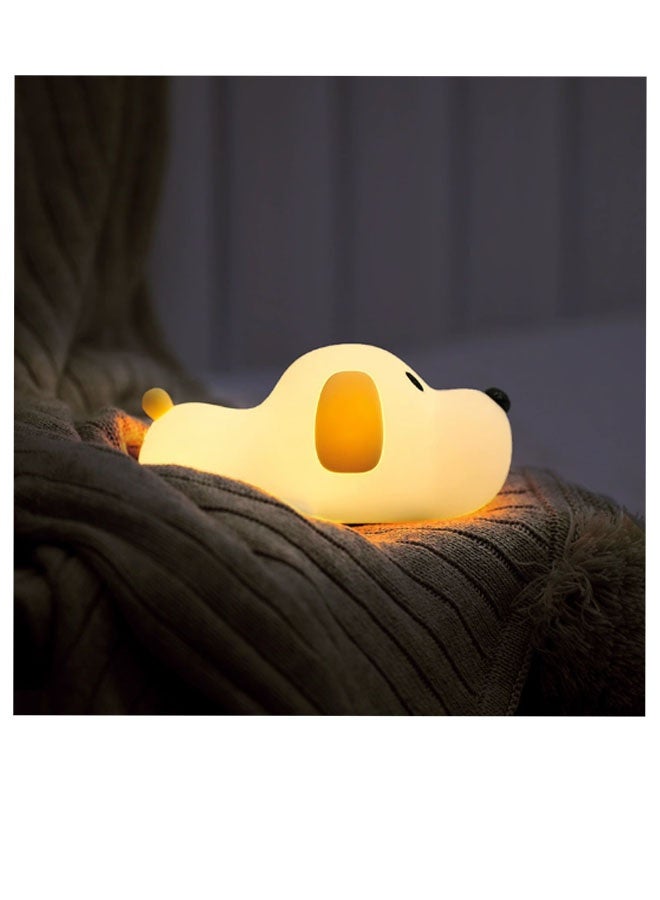 DaiDai Dog Silicone Night Light | Cute Puppy LED USB Rechargeable Bedside Lamp | 15H Long-Lasting Nursery Gift - Image 5