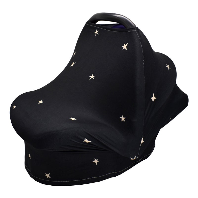 Baby Car Seat Cover Star Sky Pattern Infant Stroller Cover Multifunctional Care Towel Nursing Cover Scarf - Image 1