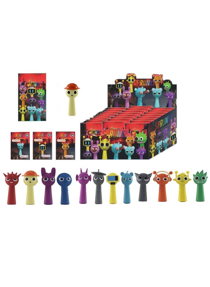 عام 24 قطعة Sprunki لعبة الغموض مربع Incredibox Sprunki لعبة الغموض مربع: هدية مفاجأة! مثالية لأعياد الميلاد وأي مناسبة خاصة ، سوف يحبها عشاق اللعبة ، سن 3 + - Image 1