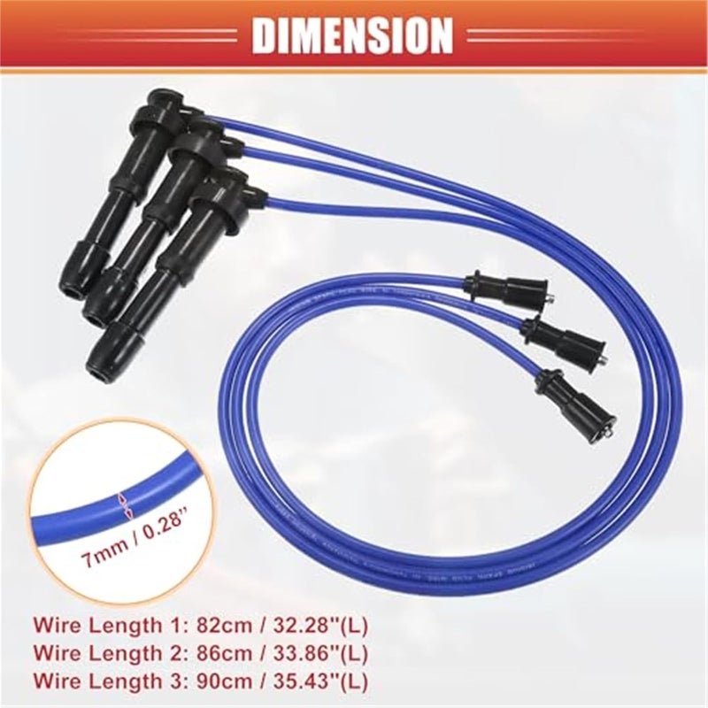 Vuzmode Car Spark Plug Coil Wires Ignition Coil Harness Cable - Image 2