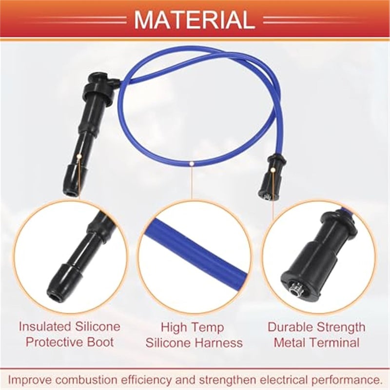 Vuzmode Car Spark Plug Coil Wires Ignition Coil Harness Cable - Image 5