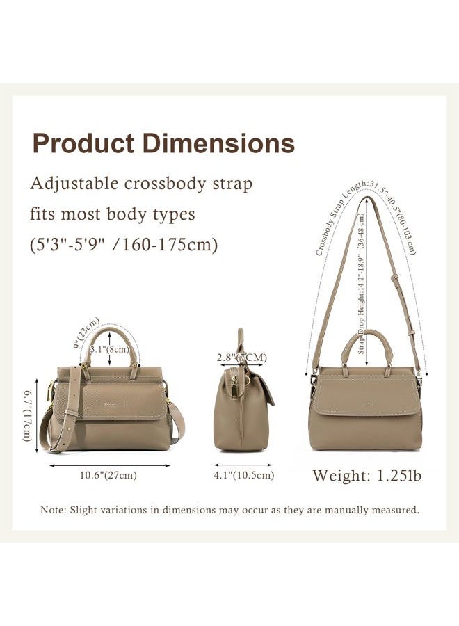 MoreFarther Genuine Leather Handbags for Women, Crossbody Handbags Large Capacity Shoulder Bags, Black - Image 4