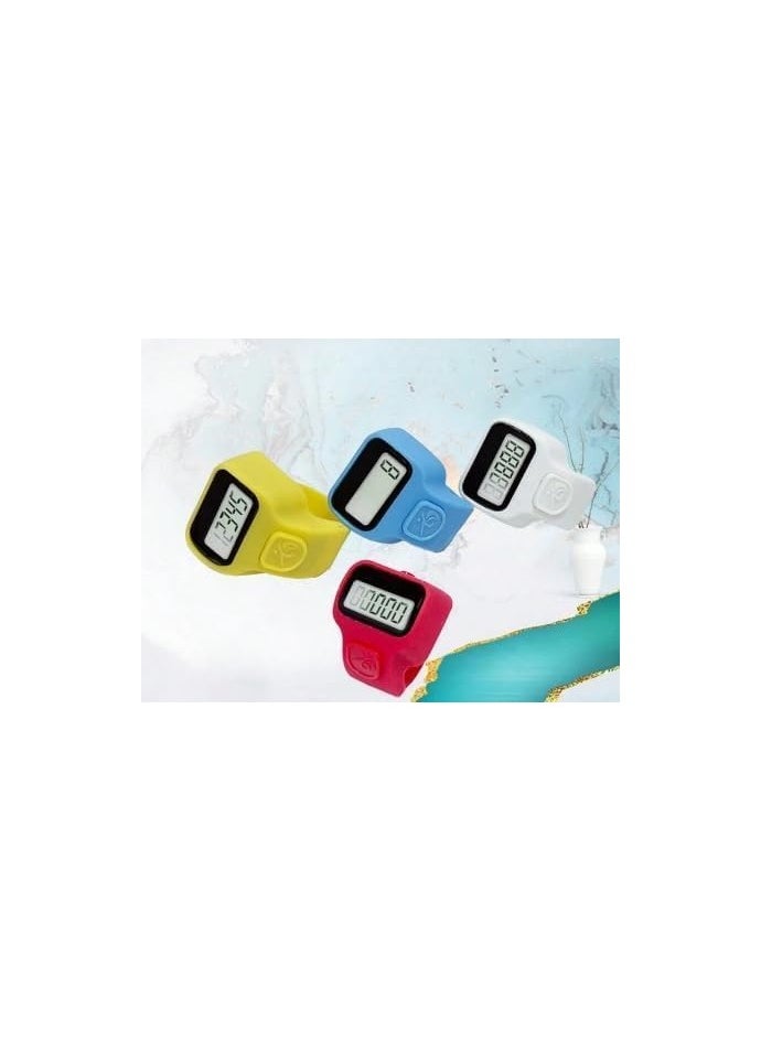 Generic - Mini Hand Tally Counter, Finger Ring, Digital Counting Machine, Set of 12, Multicolour - Image 1