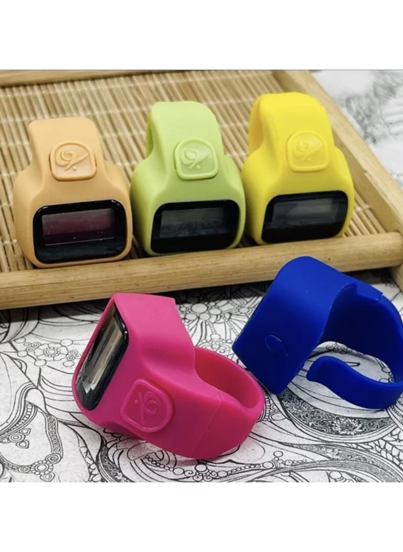 Generic - Mini Hand Tally Counter, Finger Ring, Digital Counting Machine, Set of 12, Multicolour - Image 1