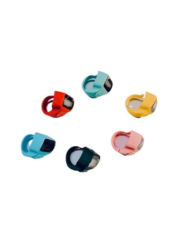 Generic - Mini Hand Tally Counter, Finger Ring, Digital Counting Machine, Set of 12, Multicolour - Image 1