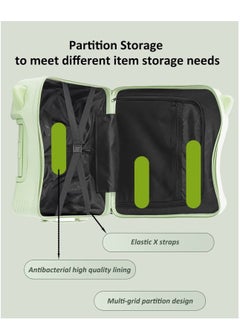 Generic 20" Kids Ride-on Suitcase, Cute Cat Ear Kids Luggage with Spinner Wheels, ABS PC Material Hardside Wear-resisting Compressive Trolly Luggage Case for Girls and Boys  - Image 5